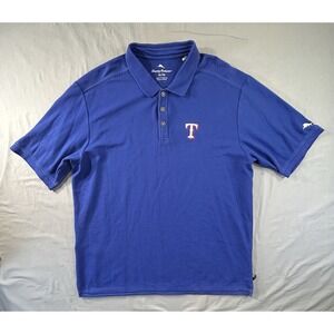 Tommy Bahama Texas Rangers Short Sleeve‎ Polo Shirt Men's XL MLB Baseball
